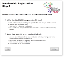 Thumbnail of Membership registration step 3